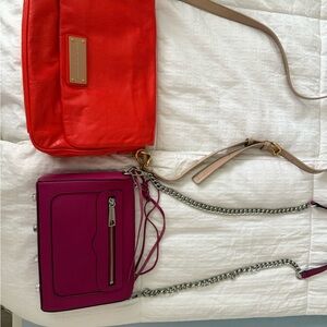 Rebecca Minkoff Vibrant Red and Purple Crossbody Bags
